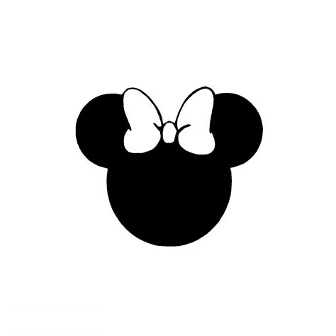 Minnie Mouse Ears Outline Svg