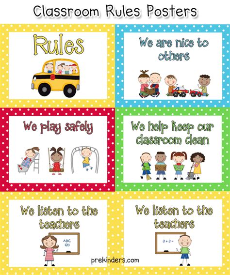 Classroom Rules for Preschoolers