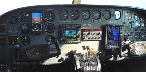 Cessna 402 Cockpit Layout