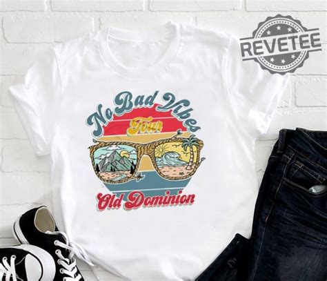 Vintage No Bad Vibes Tour 2023 Old Dominion Shirt Old Dominion Band Shirt Tour 2023 Merch Old ...