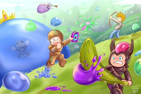 Terraria - Slime Rain by Pcat007 on DeviantArt | Terrarium, Cartoon ...