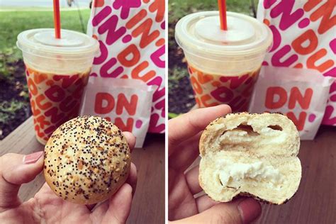 Dunkin' Is Selling Stuffed Bagel Minis Loaded with Cream Cheese