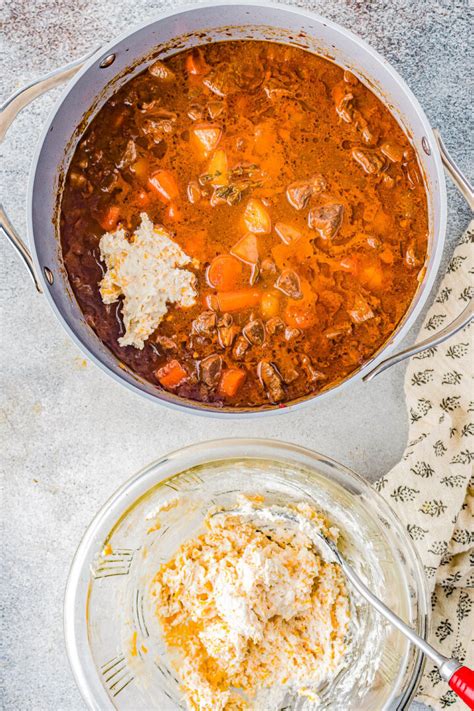 Easy Beef Stew with Dumplings - Averie Cooks