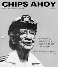 A quote by Rear Admiral Grace Hopper | Wise words quotes, Grace hopper ...