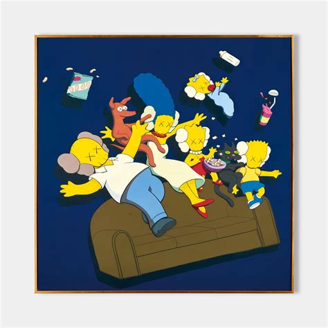 Kaws colorful pop paintings Kaws colorful pop art Kaws pop wall art ...