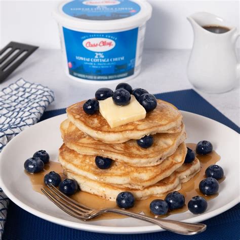 Blueberry Cottage Cheese Pancakes - Cass-Clay® Creamery