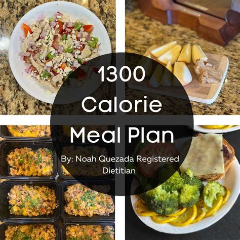 1,300-Calorie Meal Plan [Dietitian Developed]