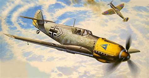 Messerschmitt Bf 109E-4, Stab I./JG 2, Helmut Wick, Battle of Britain 1940 (Shigeo Koike ...