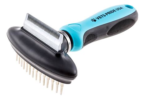 2-in-1 Deshedding Comb and Undercoat Rake. Best cat Grooming Tool/Brush for Dogs and Cats ...