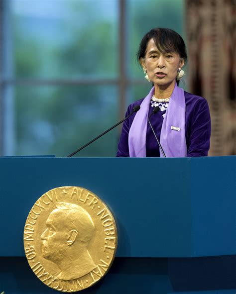 Aung San Suu Kyi Gives Long-Overdue Nobel Speech : NPR