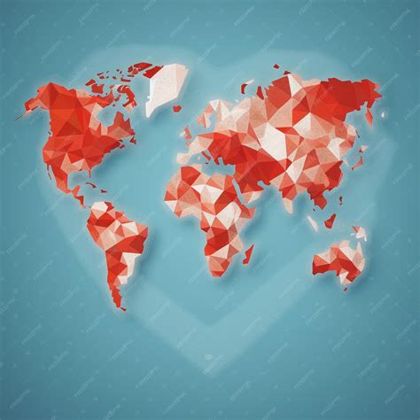 Premium AI Image | A world map with the words love and the world