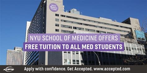 Tuition Free Medical School: NYU School of Medicine is Tuition Free