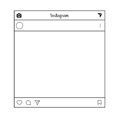 Instagram Logo Black Borders Png Transparent Background