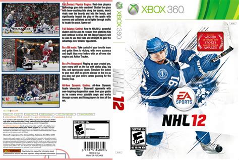 NHL 12 DVD NTSC Custom f - XBOX 360 Game Covers - NHL 12 DVD NTSC Custom f :: DVD Covers