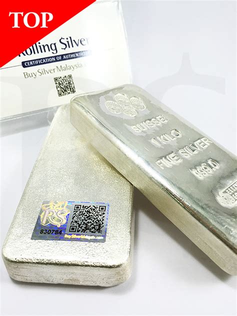 PAMP Suisse 999 Silver Kilo Bar (Secondary Market) | Buy Silver Malaysia