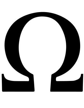 Omega Symbol Physics Uppercase And Lowercase Omega Symbol