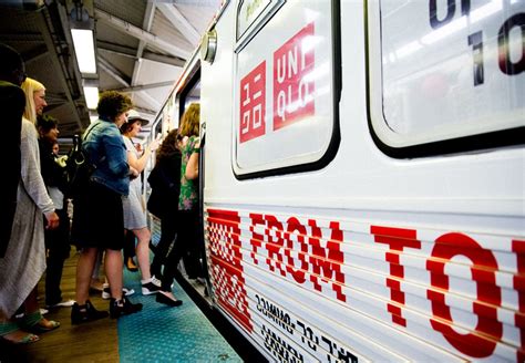 Uniqlo Promotes its Chicago Store Opening with a Train Takeover