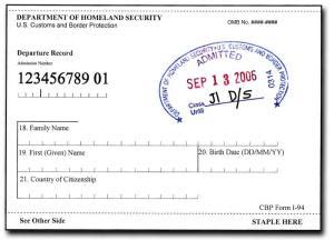 Understanding the I-94 Arrival/Departure Record | International Office