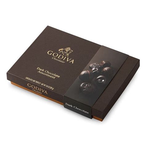 Godiva Dark Chocolate Gift Box (27-Piece) | Dark chocolate truffles ...