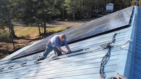 Installing Solar Panels on a Metal Roof - YouTube