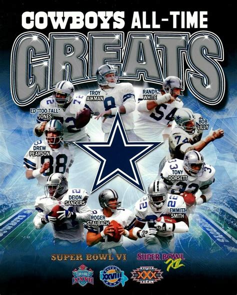 THE DALLAS COWBOYS RING OF HONOR 8"x10" COMMEMORATIVE POSTER | eBay