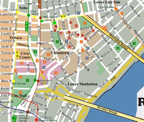 City of New York : New York Map | Chinatown Map