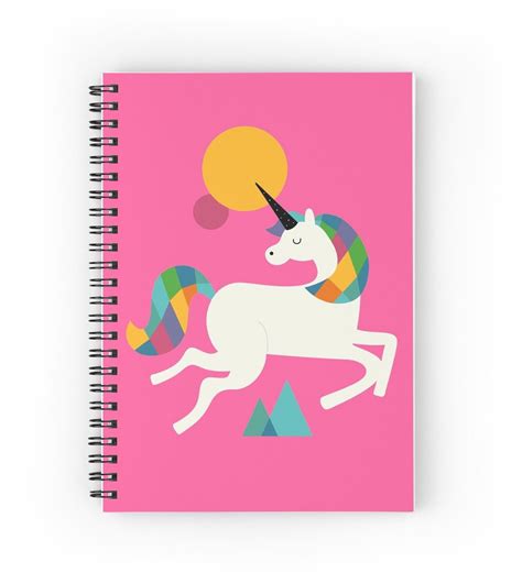 To be a unicorn Spiral Notebook by AndyWestface | Unicorn, Spiral notebook, Notebook