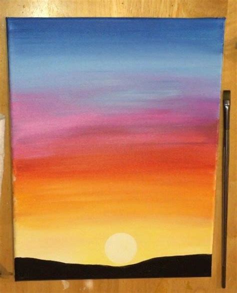 How To Paint A Sunset - Step By Step Acrylic Tutorial