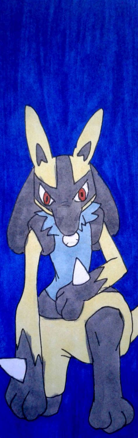 Shiny Lucario Bookmark by InkArtWriter on DeviantArt