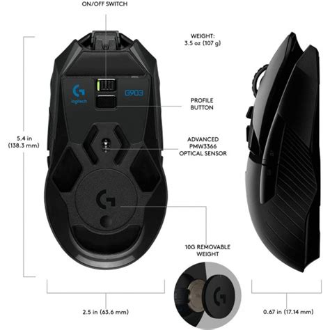 Logitech G903 Lightspeed Wireless Gaming Mouse