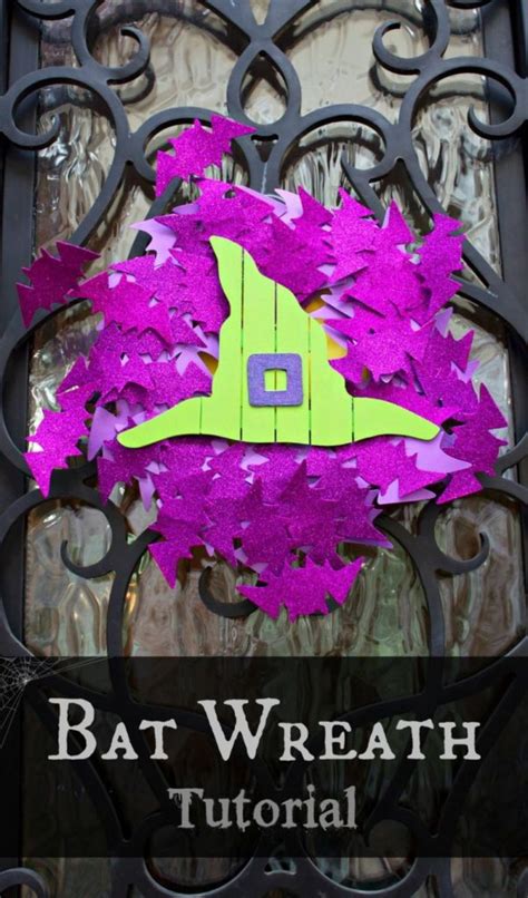 Halloween Front Door Bat Wreath