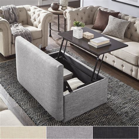 Landen Lift Top Upholstered Storage Ottoman Coffee Table by iNSPIRE Q Artisan – https ...