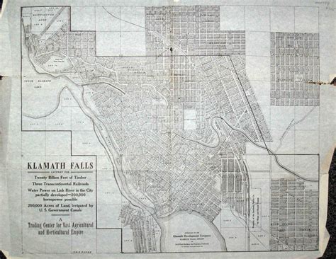 Map of Klamath Falls - High Ridge Books, Inc.