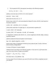 - Mole Ratio of KClO3 to O2 in Decomposition Reaction and | Course Hero