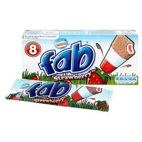 Nestle 8 Strawberry Fab ice cream - Waitrose