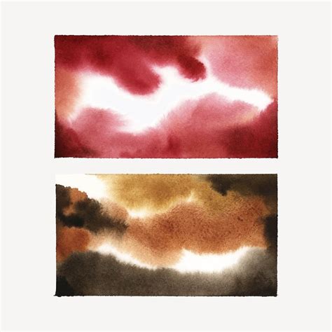 Abstract watercolor stain texture set | Free Vector - rawpixel