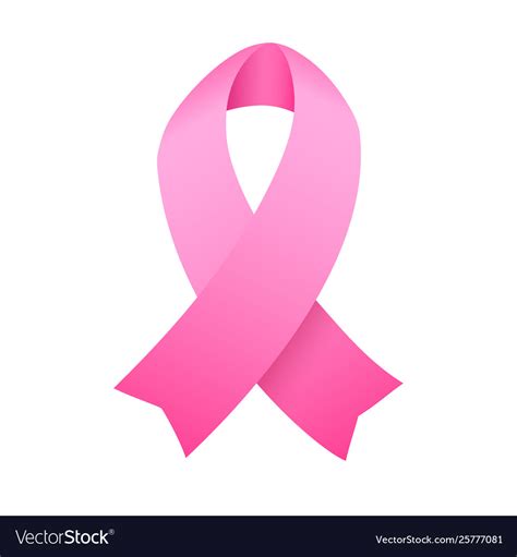 Breast cancer awareness ribbon template Royalty Free Vector