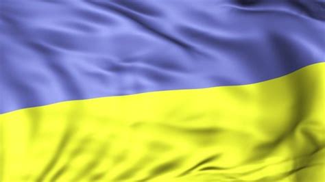 Ukraine Flag Waving Slow Motion Wind Stock Footage Video (100% Royalty ...