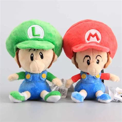 Aliexpress.com : Buy High Quality Super Mario Baby Mario & Luigi Plush ...