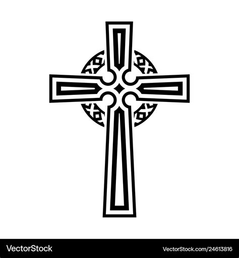 Religious cross Royalty Free Vector Image - VectorStock