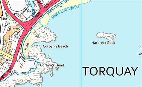 Torquay Street Coastal Area Map130 x 150 cm / High Quality Paper ...