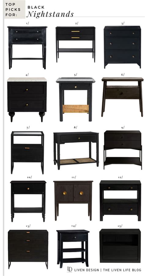 Best of Black Nightstands — LIVEN DESIGN