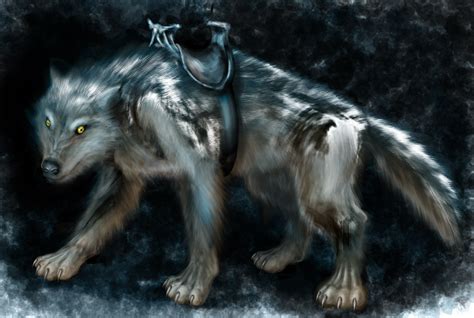 Dire wolf, Curious creatures, Dragon art