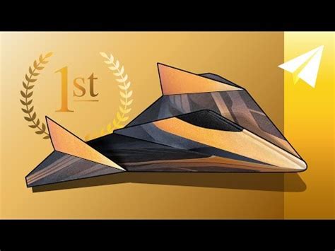 Paper Airplane Competition Winner! How to make F-11d BlackWing ...