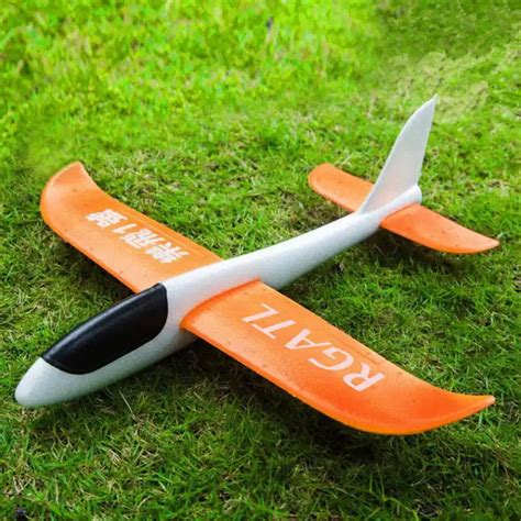 48cm Hand Throw Flying Glider Plane Foam Glider toy planes Aircraft Inertial Foam EPP Airplane ...