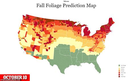 Interactive map predicts when fall foliage will appear across the US ...