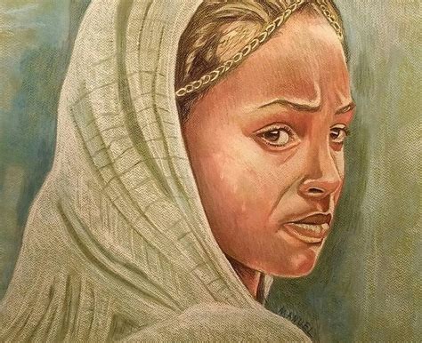 Ethiopian Girl Painting by Desmond Manuel