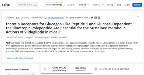 Incretin Receptors for Glucagon-Like Peptide 1 and Glucose-Dependent Insulinotropic Polypeptide ...