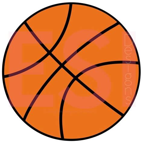 Basketball Files for Cricut Basketball Clipart Basketball Outline #2 SVG Basketball Cut Files ...