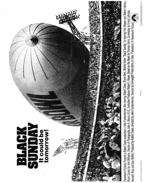 Black Sunday - movie POSTER (Half Sheet Style A) (22" x 28") (1977) - Walmart.com - Walmart.com